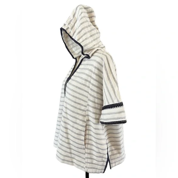 NWOT Madewell Women's Elise Embroidered Hooded Tunic Top Medium Large Pockets - Picture 9 of 15